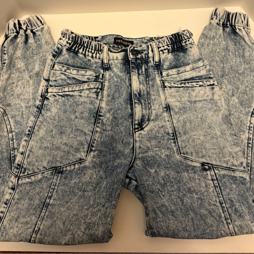 Retrofete High Rise Denim Jeans - Light Blue